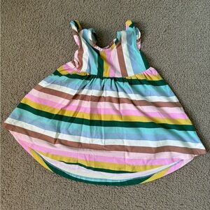 Hanna Andersson 2T Super Soft Striped Skater Dress, gently used.